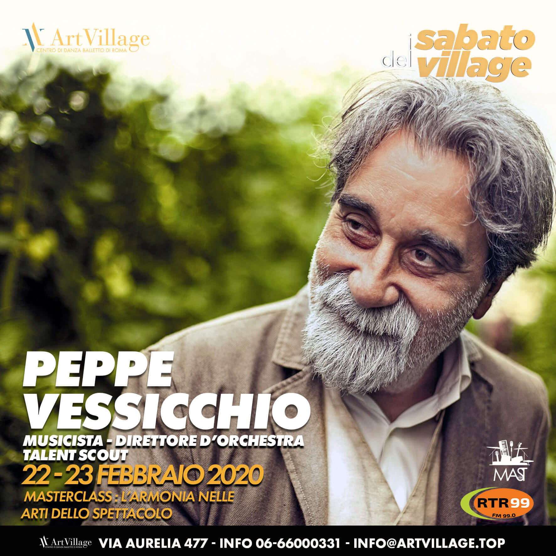 Peppe Vessicchio 22-23 Febbraio 2020